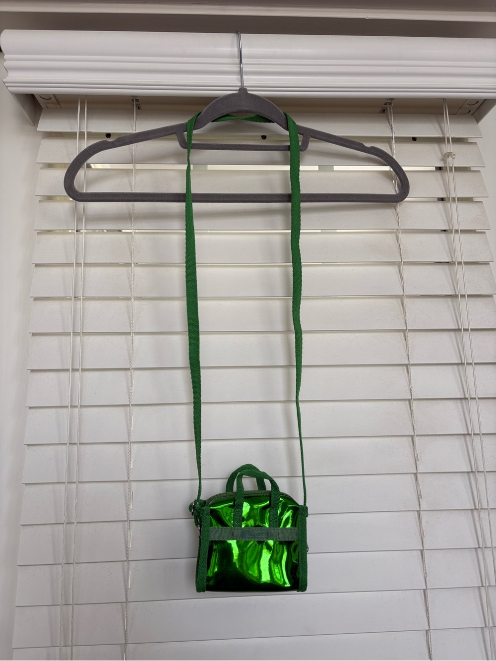 Lesportsac green Mini Crossbody Bag - Shiny Patent Finish